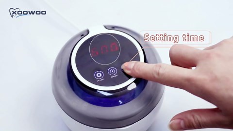 Ultrasonic Retainer Cleaner Machine, 2025 Upgrade 50kHz Portable Ultra Sonic Dental Cleaning Pod for Denture, Mouth Guard, Night Guard, Braces - 250ml Ultrasonic Cleaner Machine with 4 Digital Timer