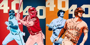 Two stars have a path to 40-40, one you'd expect and one you might not