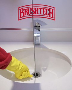 Brushtech 22" Super Flexible Drain Brush - Long Pipe Cleaning Brush for Tough Clogs, Hair, & Debris - Non-Kinking Spring for Kitchen & Hard-to-Reach Bathroom Sink Maintenance - Made in USA