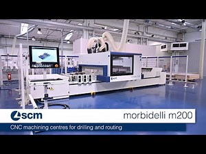 scm morbidelli m200 - windows machining operations