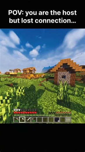 BIJAX Gaming on Instagram: "You are the host but lost connection.. #minecraft #minecraftreels #viralreels #instareels"