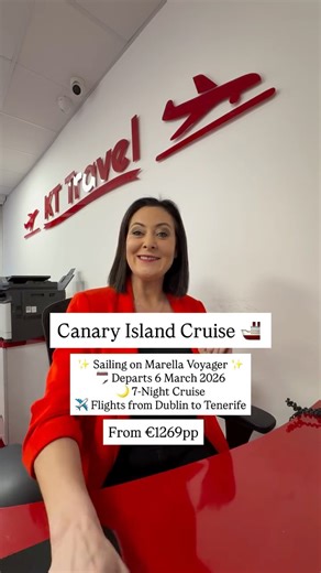 KT Travel Dundalk | ✨ Sailing on Marella Voyager ✨ 🗓️ Departs 6 March 2026 🌙 7-Night Cruise 👫 Based on 2 Adults ✈️ Flights from Dublin to Tenerife South... | Instagram