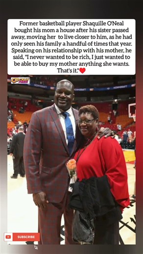 Shaq bought his mom a house after sister passed. "I just wanted to buy her anything." ♥️#shorts