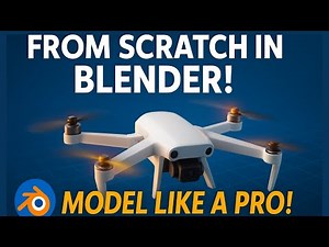 Realistic Drone Animation in Blender | Smooth Flying Motion Tutorial