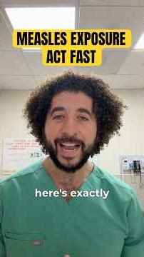 EXPOSED TO MEASLES WHAT YOU MUST DO NEXT