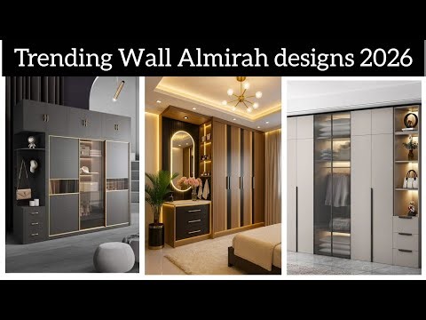 Latest Stylish Wall Almirah Designs for Bedroom 2026 | Luxury Modern Wardrobe Ideas ✨