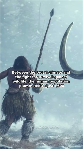 When Humanity Dropped to Just 1,300 People ❄️