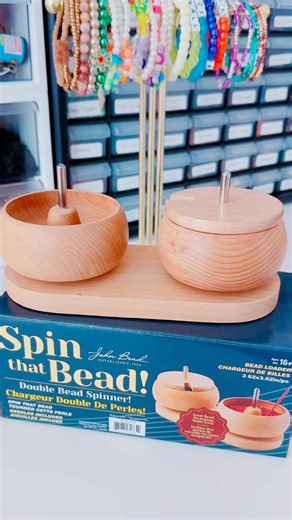 Love my double bead spinner from JohnBead 🥰🤩✨ #beads #beadspinner #johnbead #beadtok
