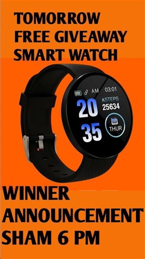 free smart watch giveaway #freegiveaway #smartwatch #trendingshorts #viralshorts
