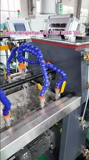 Spiral corrugated pipe machine running in the factory
