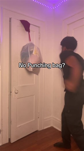 No Punching Bag? Try this 2 easy ways to train Punching Bag at home save this and start today #homeworkout # #nogym #workout #Punchingbag