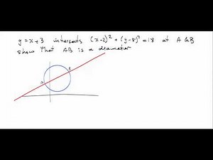 PM1 - Coordinate Geometry - Circle Problems