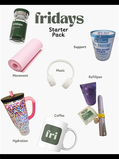 Wellness girl starter pack, but make it @JoinFridays 💚 This season looks like showing up imperfectly, moving my body in ways that feel good, fueling myself enough, staying hydrated, resting when I need to — and finally supporting my health at the root. I’ve learned that progress doesn’t come from doing more. It comes from having the right support. For me, that meant working with licensed providers, getting real answers, and building routines that are actually sustainable — not all-or-nothing, n