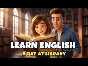 A Day At The Library | Easy English Conversation Practice for Beginners (A1–A2)