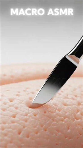 “Hyper Macro ASMR: Micro Blade Touching Synthetic Skin (Insanely Detailed)”