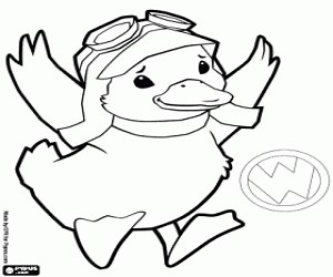 Wonder Pets: The duckling Ming-Ming coloring page printable game