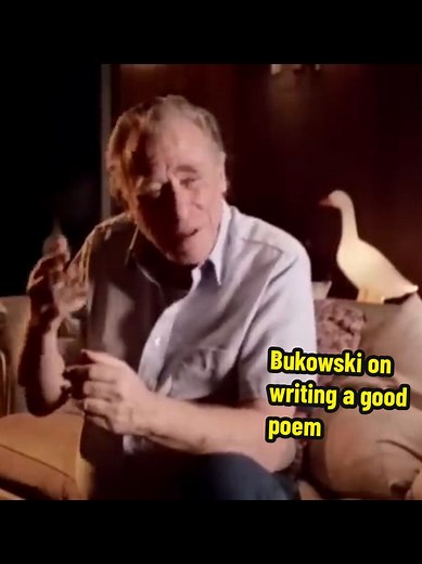 Charles Bukowski on Writing a Good Poem
