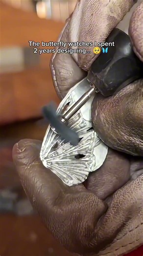 Meanwhile I spent 2 years making these butterfly watches #butterfly #jewelry #handmade #watch