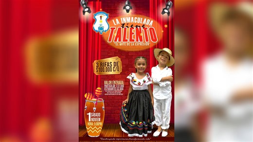 #AtenciónPuertoBerrío || LA INMACULADA TIENE TALENTO: UNA TRADICIÓN QUE CELEBRA LA INSTITUCIÓN El sábado 1 de noviembre, el Colegio La Inmaculada invita a la comunidad porteña a disfrutar del evento “La Inmaculada tiene talento”, que desde 2013 destaca el arte y la creatividad de sus estudiantes. La jornada contará con presentaciones de canto, baile y modelaje, promoviendo el talento juvenil y el vínculo entre la escuela y las familias. | Puerto Berrio Stereo 89.4 FM