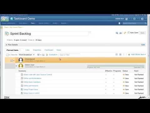 Improved Kanban Board and Taskboard views in Rational Team Concert 5.0.1