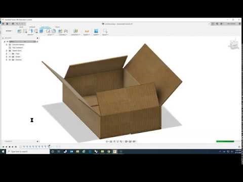 Fusion 360 Tutorial: Model a Cardboard Box Using Sheet Metal Work Space