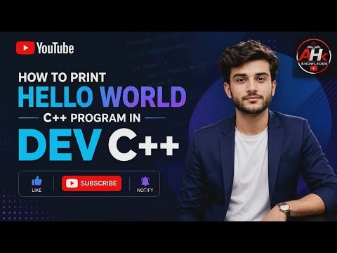 ✨😱How to print Hello World C++ program in dev c++💯✨