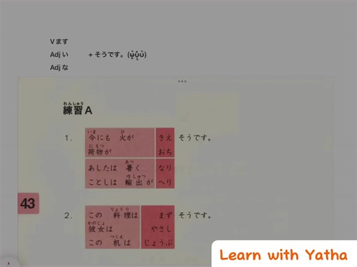 28K views · 1K reactions | N4 Grammar Patterns Revision Part-2 #ယသ | Learn with Yatha | Facebook