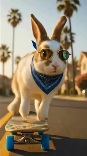 Funny Skateboarding Animals 😂 | Cat, Rabbit & Dog Tricks
