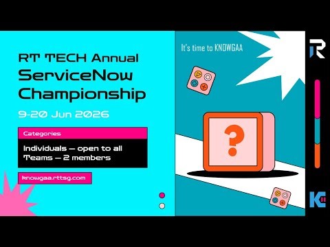 RT Tech Annual ServiceNow Championship 2026