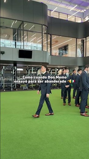 Don Memo Ochoa practicing to be the flag bearer