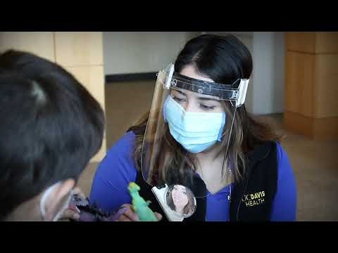 Getting blood drawn at the UC Davis MIND Institute