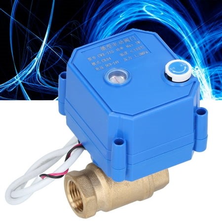 Motorized Balls Valves, 2-Wire Auto Return Control Mode Brass Electric Ball Valve  for Water Treatment - Walmart.ca
