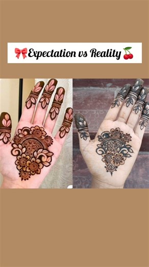 Reality Hits Hard 😭 Mehndi Fail | Expectation vs Reality #viral