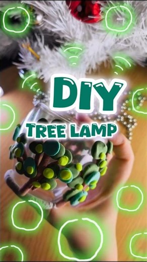 DIY TREE LAMP 🪔 #shorts #lamp #diy #diycrafts #craft #art #claycraft #clay #trending