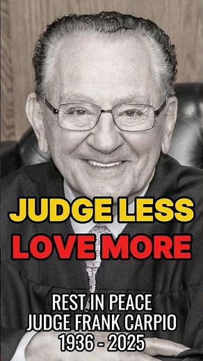 Judge Frank Caprio’s Formula for Life: Be Nice