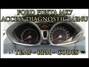 Ford Fiesta MK7 Diagnostic ' Secret ' Menu Access Temperature Codes etc