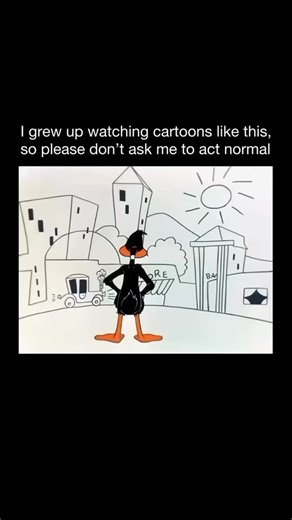 @unforgettable.cartoons on Instagram: "Duck Amuck is a 1953 animated short from the Looney Tunes series, directed by Chuck Jones and starring Daffy Duck. It is widely regarded as one of the smartest and most inventive cartoons ever made, especially for how boldly it plays with the idea of animation itself. The cartoon places Daffy in a constantly shifting world where nothing behaves as it should. Backgrounds disappear, props change shape, sound effects go missing, and even Daffy's own body is re