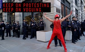 BOOOOM!! Thanks to my man Justin Allen for coordinate this Dance protest ! Thanks to Roman Meisenberg for following me in my craziness and help me to shoot this project ! And Gracias to this beautiful fabulous dancers : Karin Tatsuoka, Nubian Néné, Tauras Smith Starr Revlon,qūee capree and of course Justin!! | RED IS DANCING