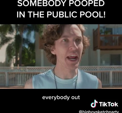 Someone pooped in the public pool!! 😱 #comedyskit #pool #poop #poopinthepool #turd #fypage