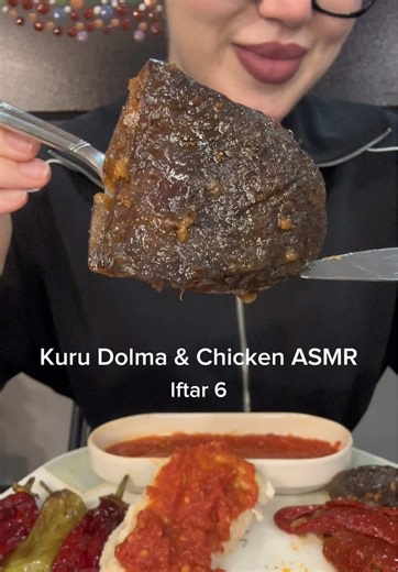 Kuru Dolma & Chicken: Turkish ASMR Iftar Experience