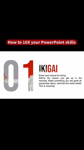 10X Your #powerpoint skills with this transparent texts effect tutorial. Follow and start making cool #presentation #transition #japan #fyp #viral