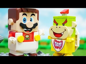 LEGO Super Mario「Power Up Pack fire Mario」レゴ スーパーマリオ | パワーアップパック stop motion anime