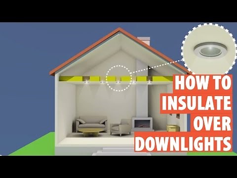 How to fit downlight covers, insulation,downlights, recessed lights,