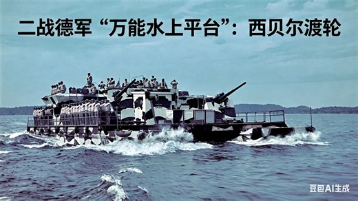 二战德军 “万能水上平台”：西贝尔渡轮