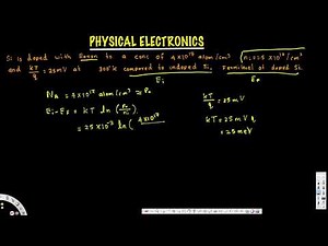 Solid State Electronic Devices : Problems on Fermi level Concept #4