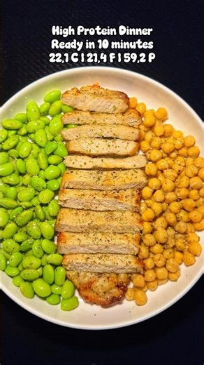 10 Minute High Protein Dinner 🔥 Air Fryer Pork Chops #shorts