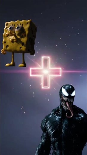 SpongeBob x Venom Fusion… Cute Turns MONSTER 😳🔥 #trending #funny #viral #shorts #roblox #minecraft