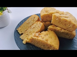 밥솥으로 만드는 초간단 옥수수빵 콘브레드 노밀가루 고소하고 담백해요