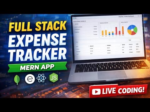 Full Stack Expense Tracker App from Scratch | React + Node + MongoDB | Live Coding