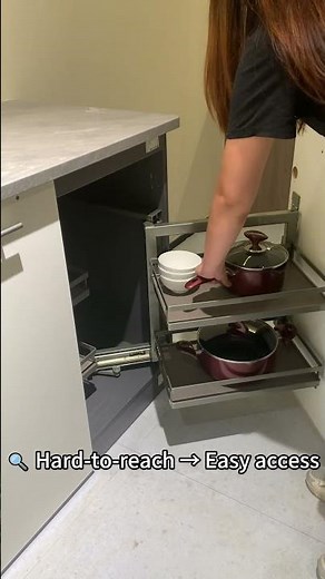 Transform Your Kitchen with Magic Corner Basket – The Ultimate Space-Saving Solution! #kitchen